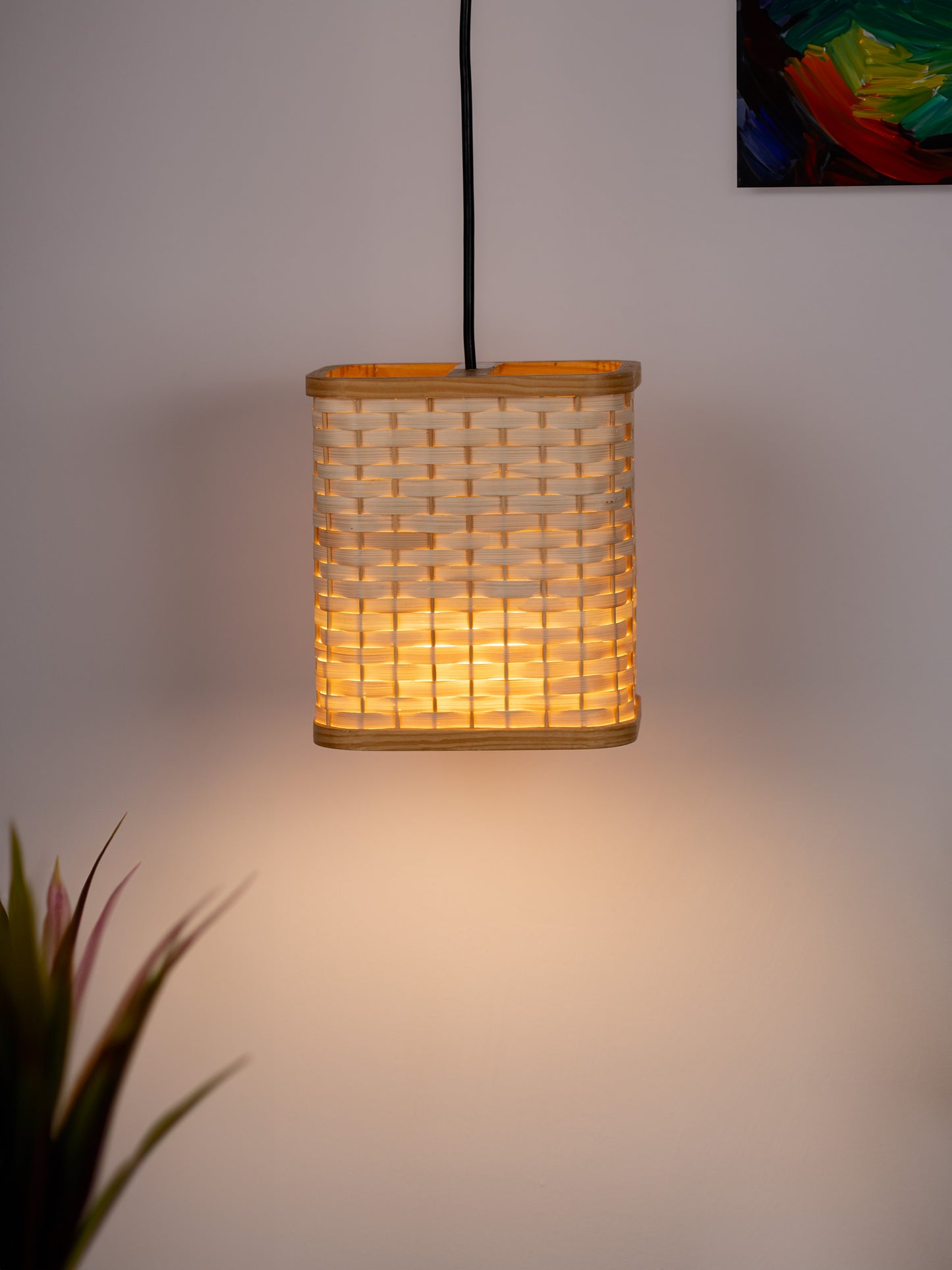 U-turn Bamboo Pendant Light