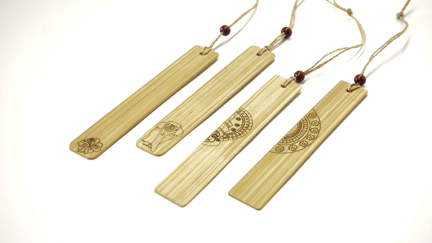 Kathakali Bamboo Bookmark