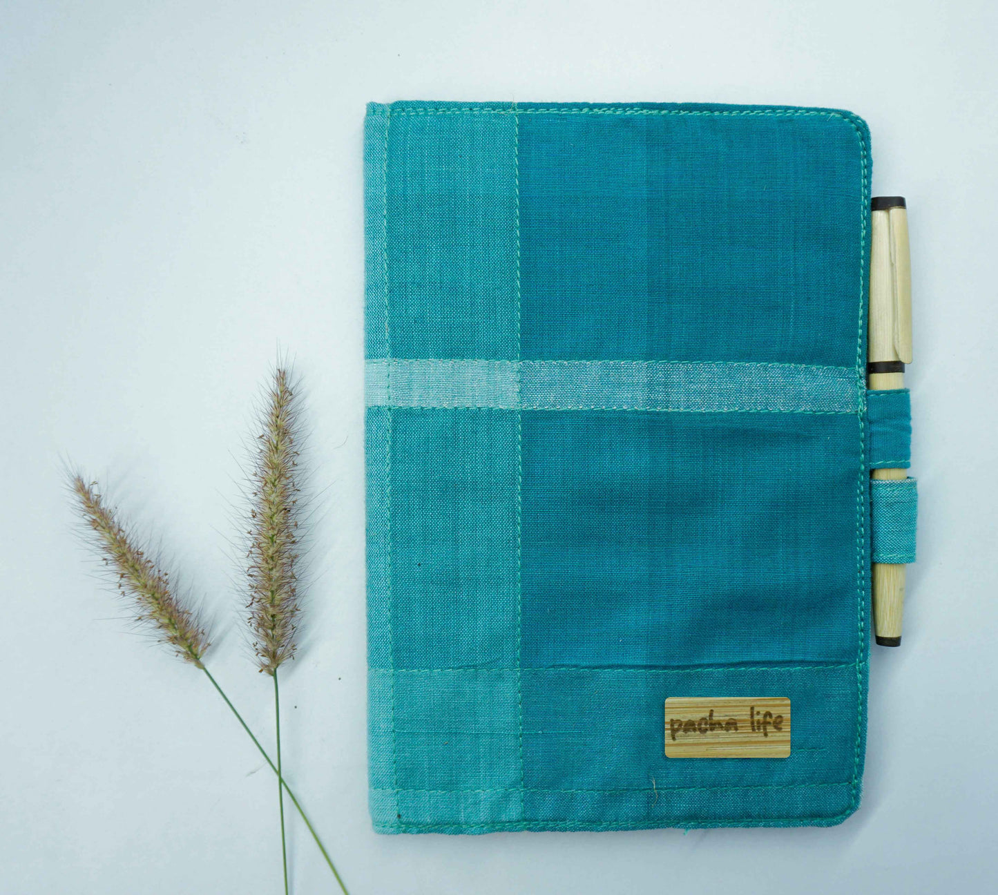 Sunshine Reusable Lungi Journal with Bamboo Pen