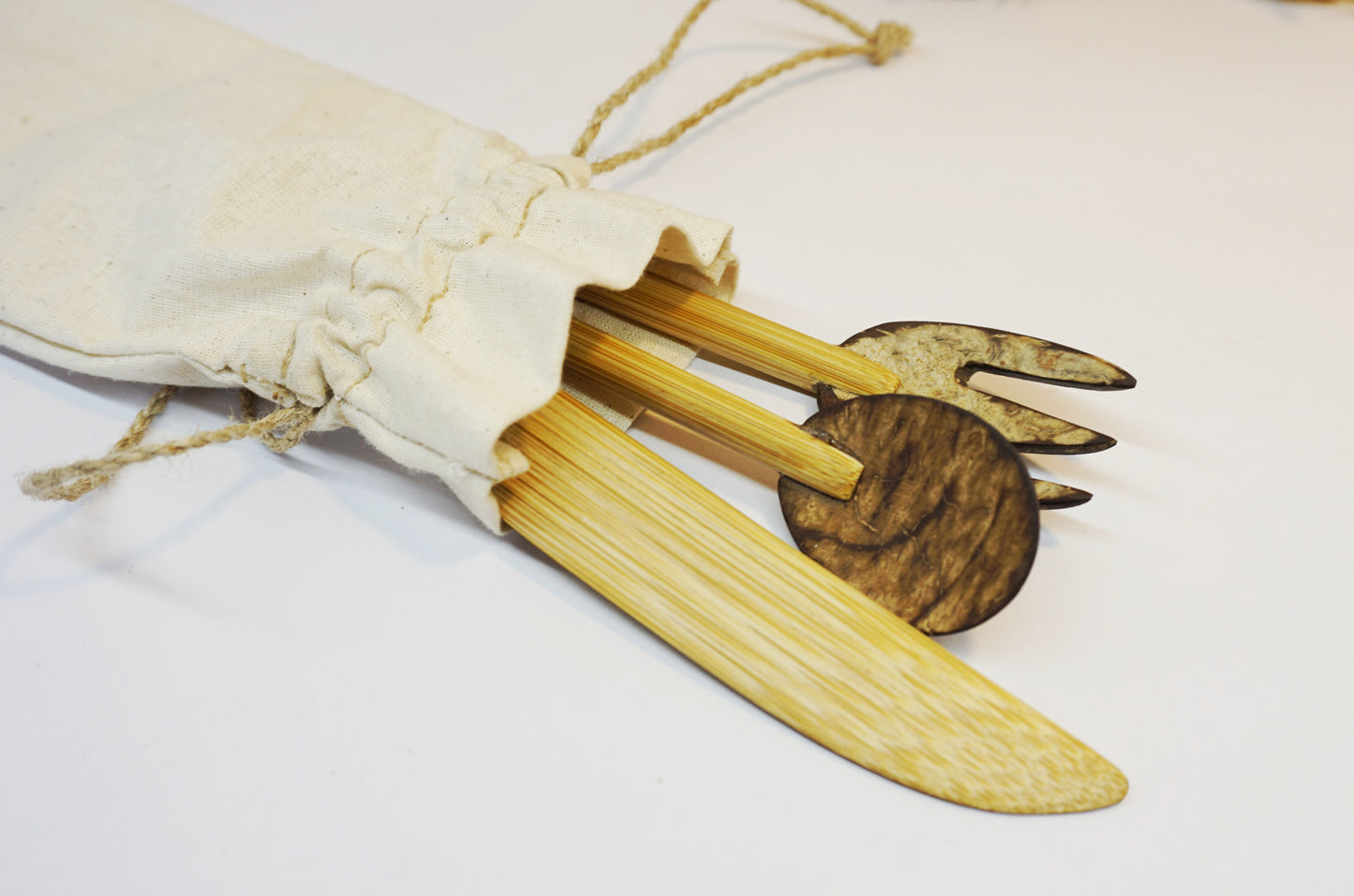 Bamboo Travel Cutlery Kit