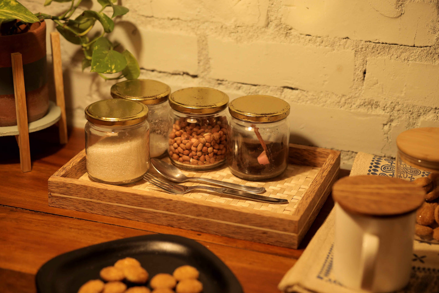 Oak Bamboo Tray