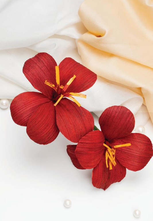 Hibiscus curtain tie