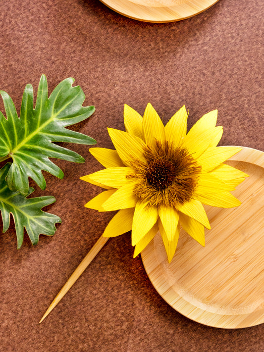 Sunflower bun stick