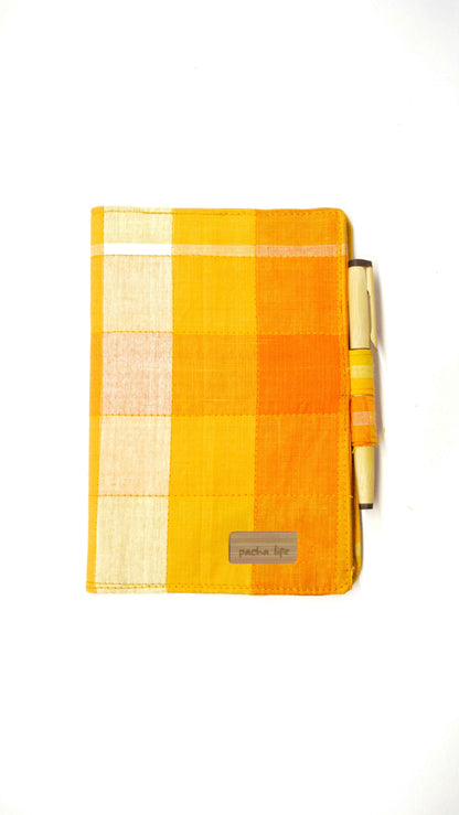 Sunshine Reusable Lungi Journal with Bamboo Pen