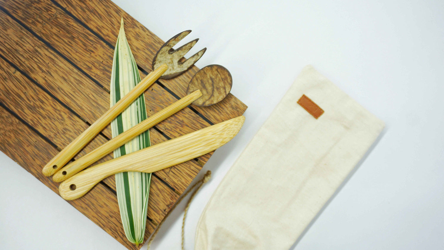 Bamboo Travel Cutlery Kit