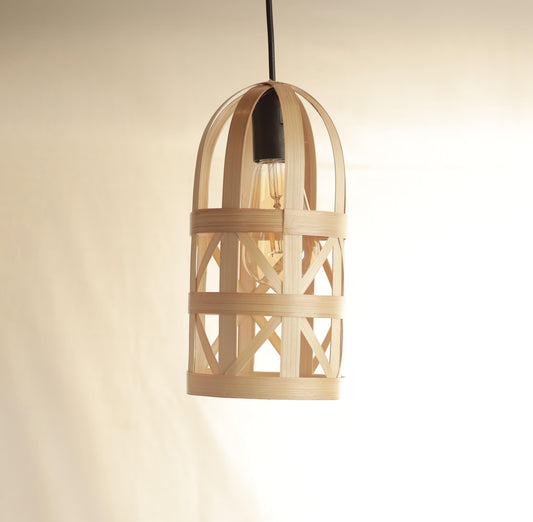 Crossroad bamboo pendant light