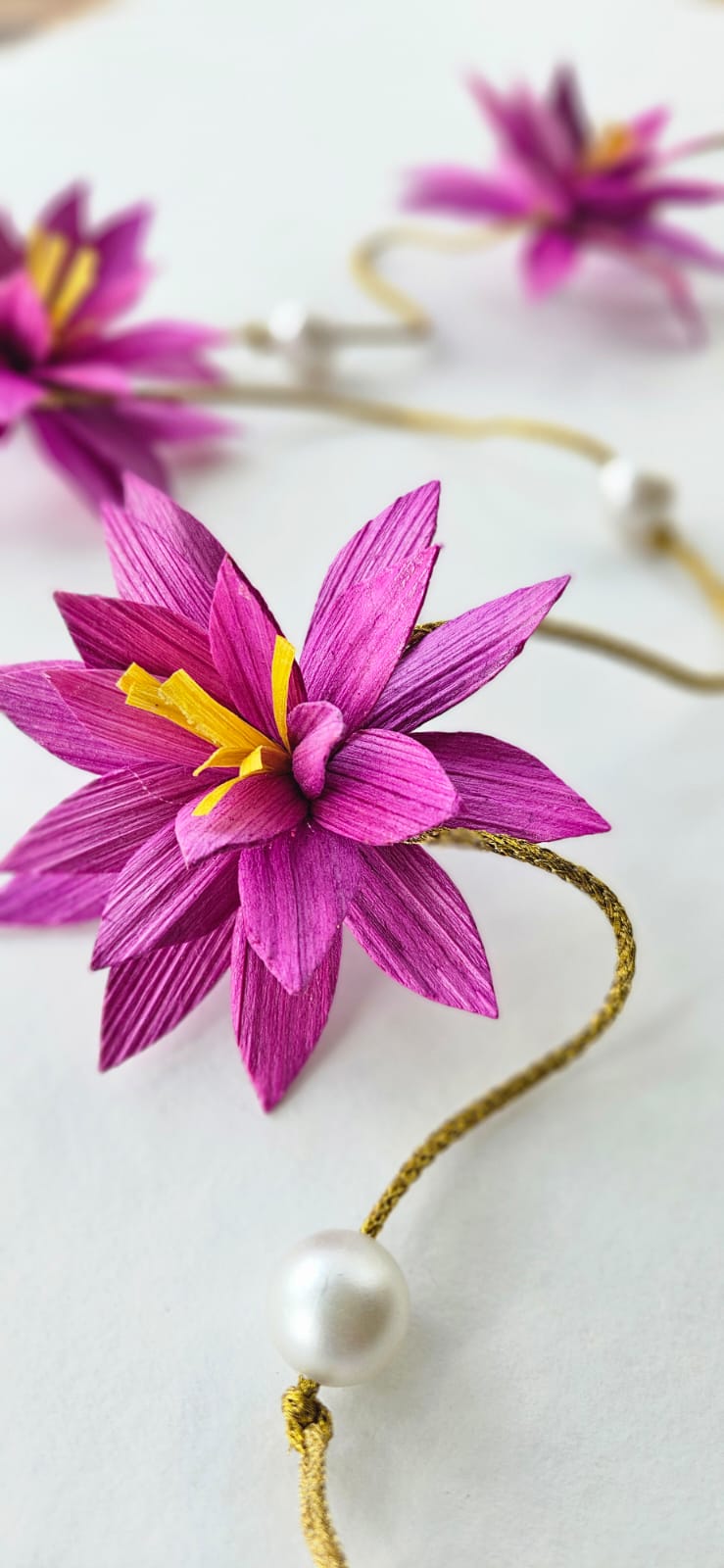 Diwali Floral Lotus Hanging - set of 2