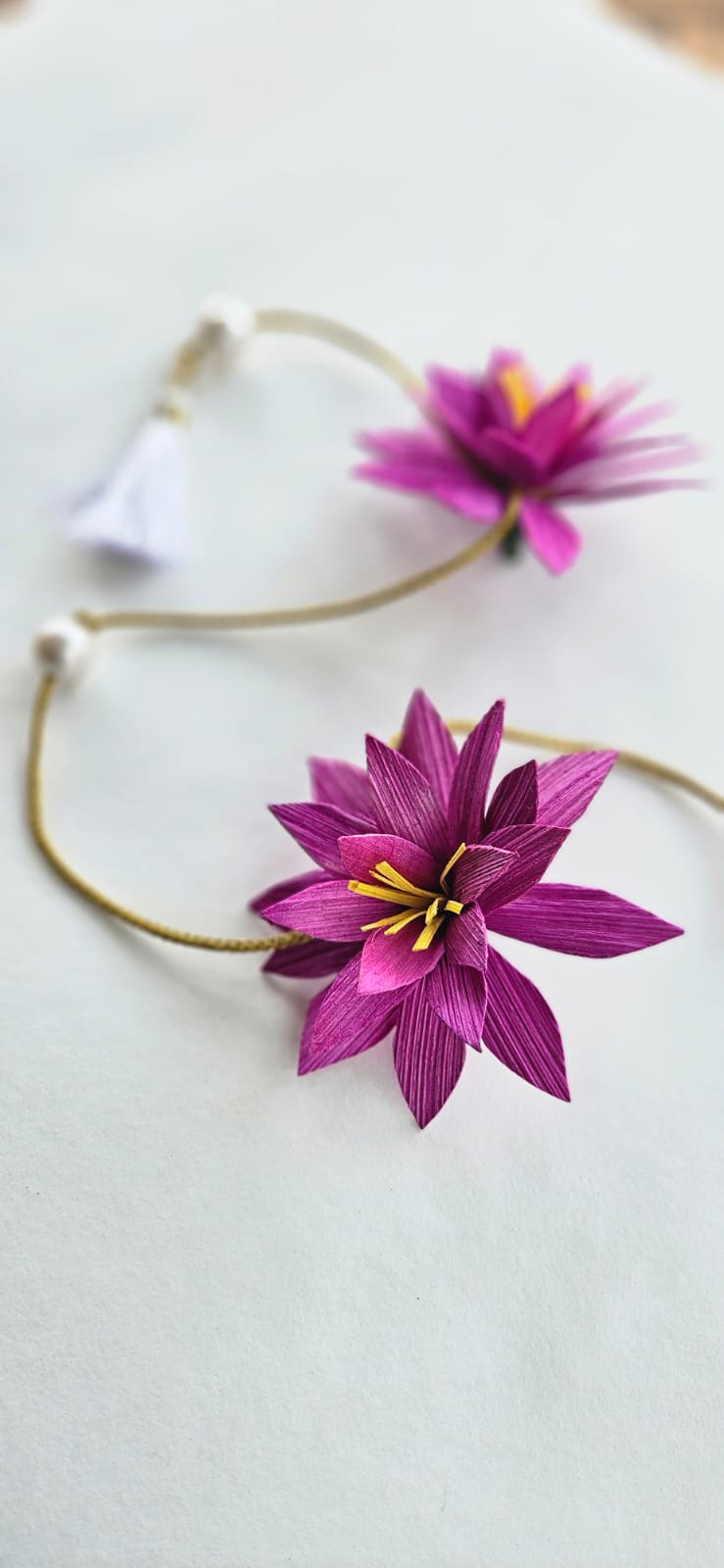 Diwali Floral Lotus Hanging - set of 2