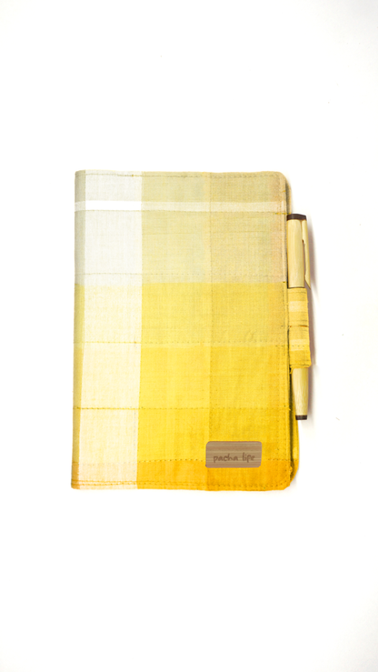 Sunshine Reusable Lungi Journal with Bamboo Pen